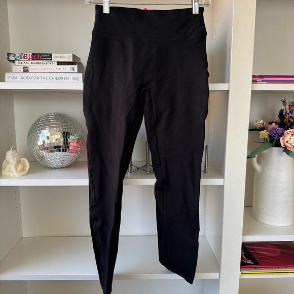 SPANX Ponte Ankle Leggings in Classic Black - Picture 2 of 5